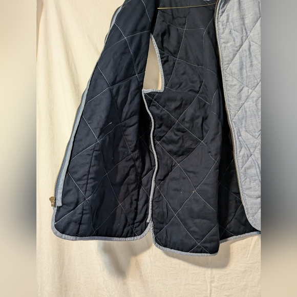 J. Crew Men's Light Blue Quilted Vest - Picture 4 of 4